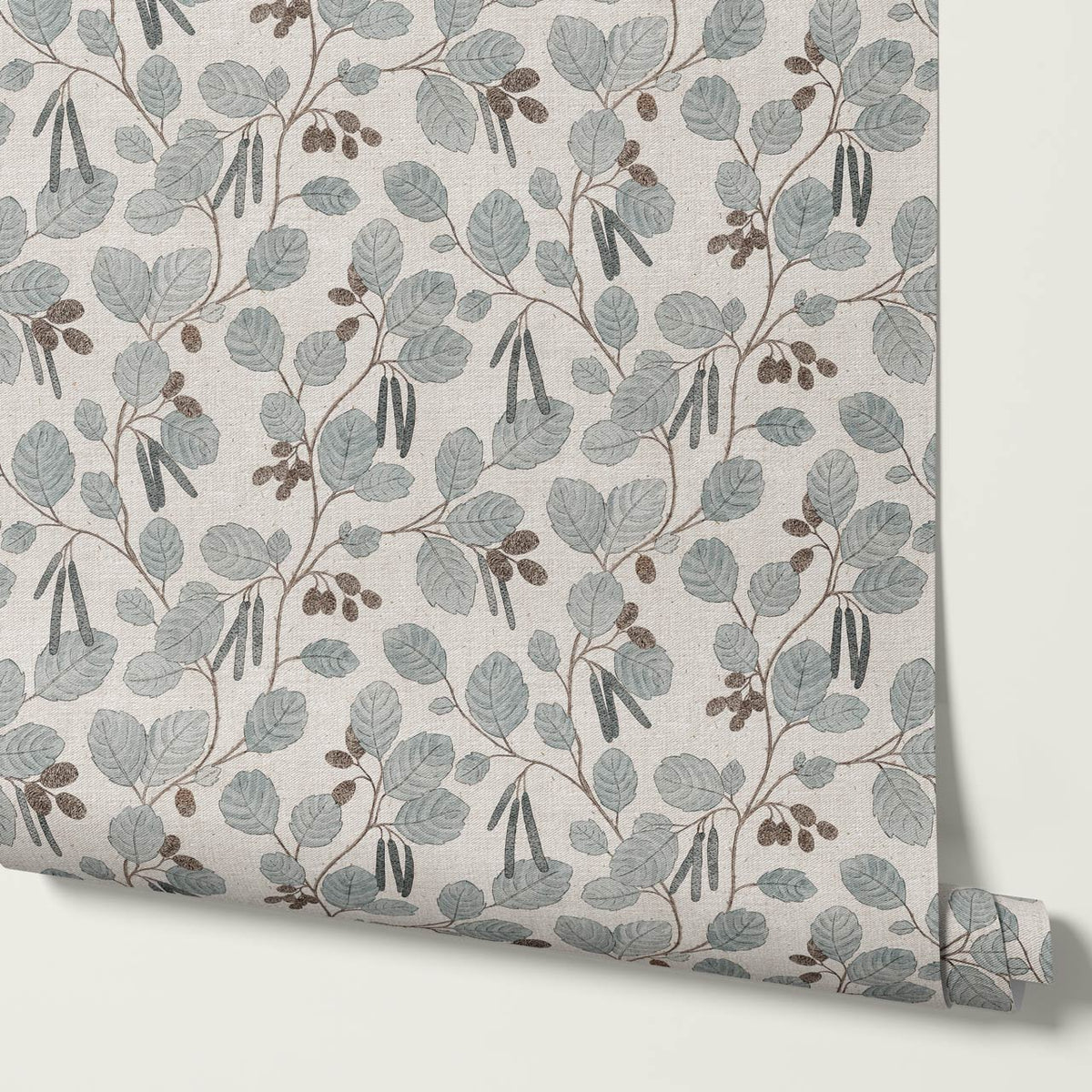 Blanca Wild Alder Gray Slate Bone Wallpaper