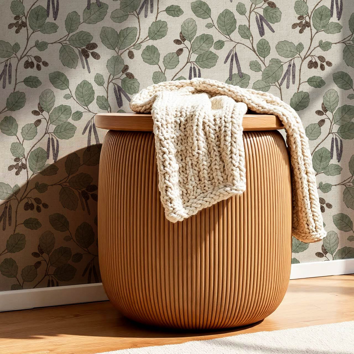 Blanca Wild Alder Forest Plum Bone Wallpaper