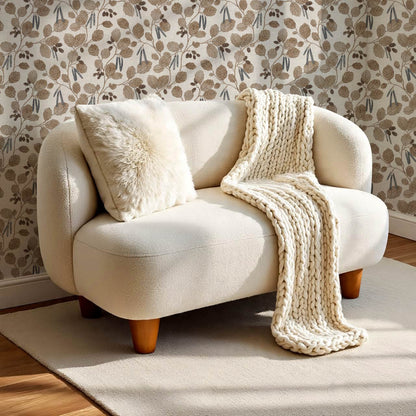 Blanca Wild Alder Earth Slate Bone Wallpaper