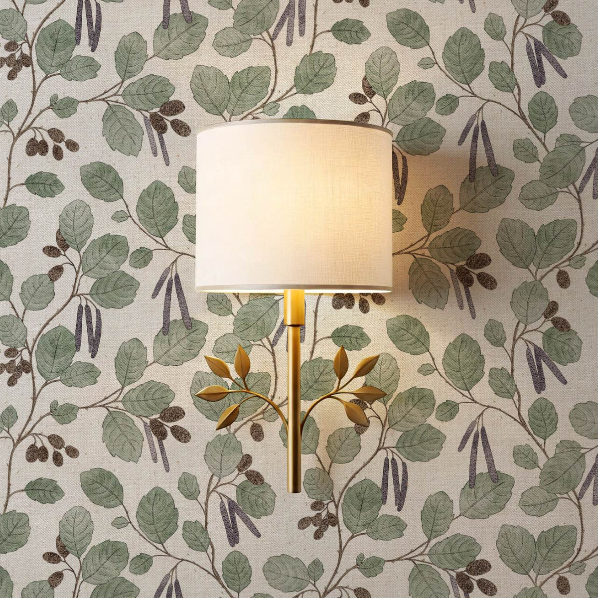 Blanca Wild Alder Forest Plum Bone Wallpaper