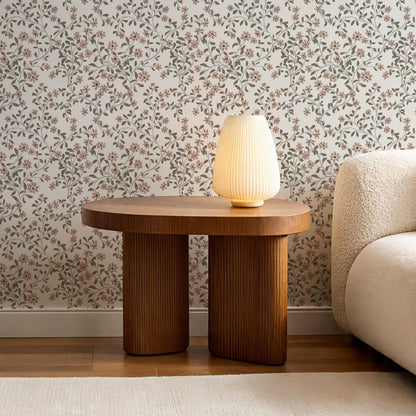 Brie Climbing Floral Blush Wallpaper