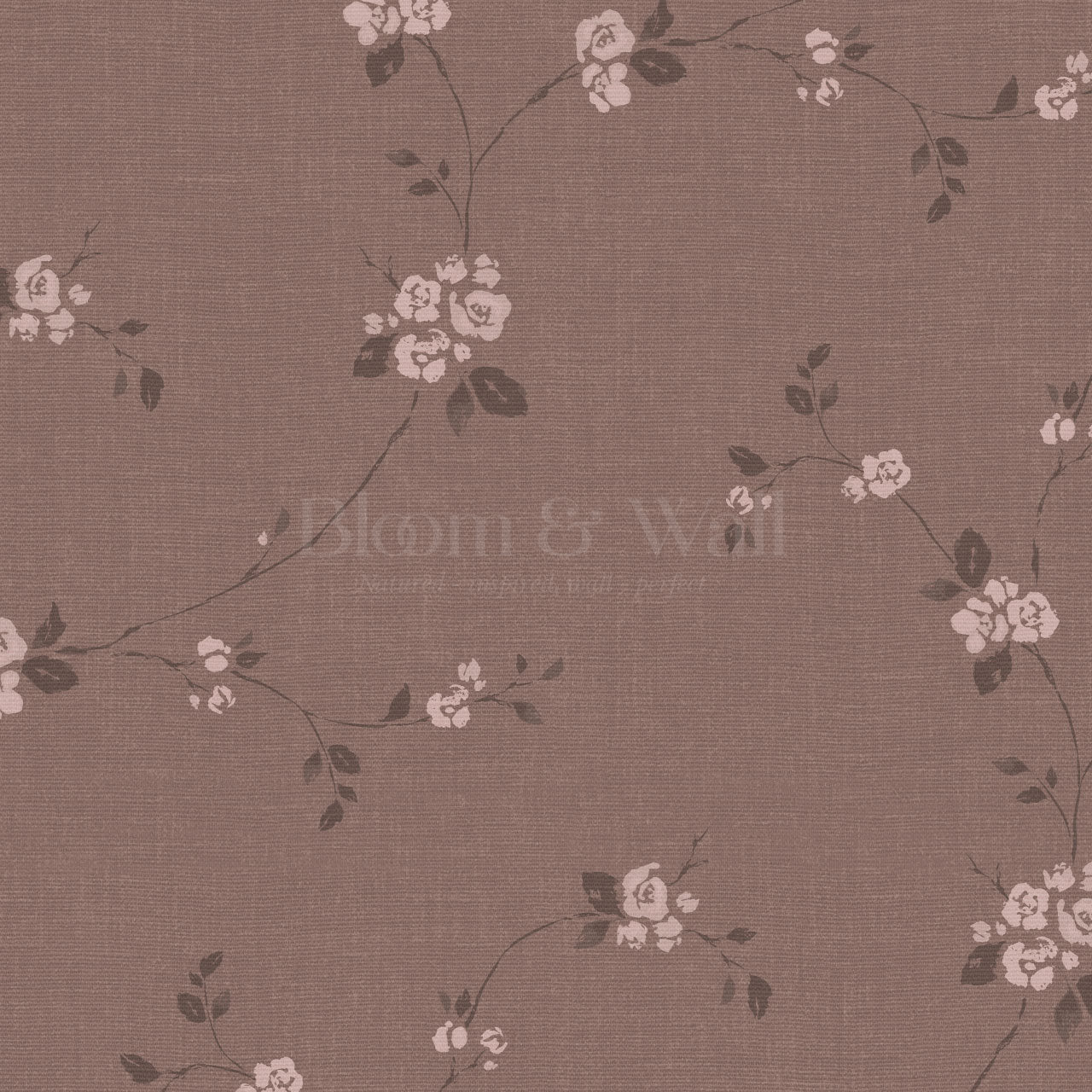 Brielle Rosalie Vines Burgundy Wallpaper