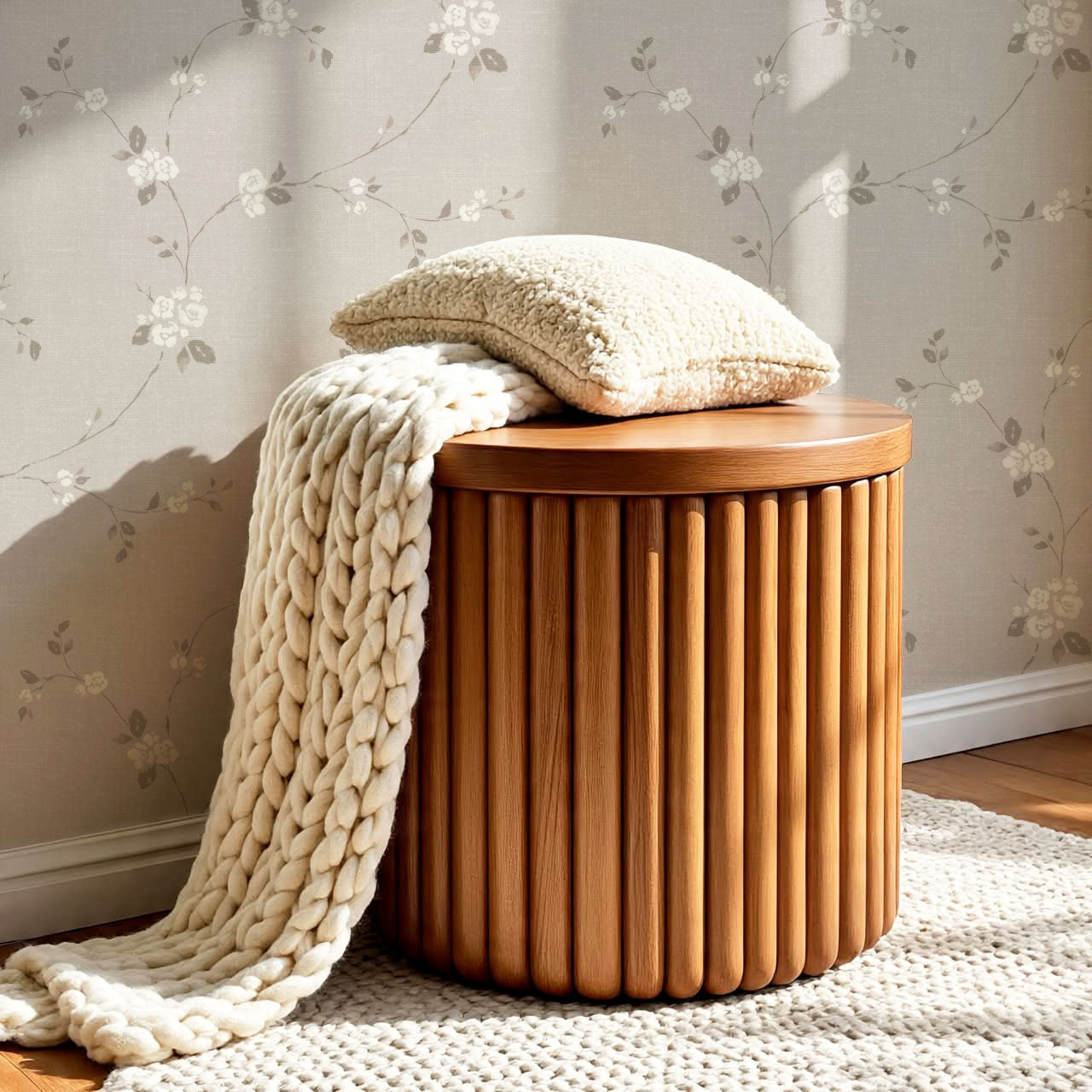 Brielle Rosalie Vines Stone Mauve Wallpaper
