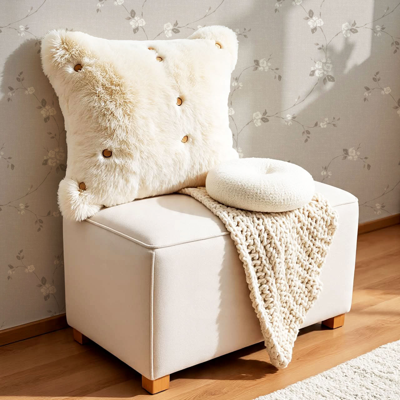 Brielle Rosalie Vines Stone Mauve Wallpaper