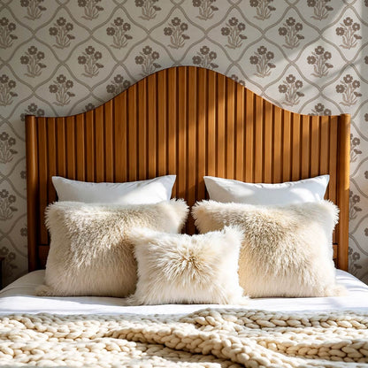 Brigida Garden Weave Pale Oak Brown Wallpaper