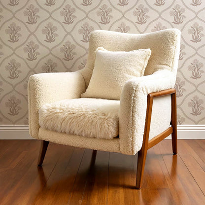 Brigida Garden Weave Rose Dust Petal Wallpaper