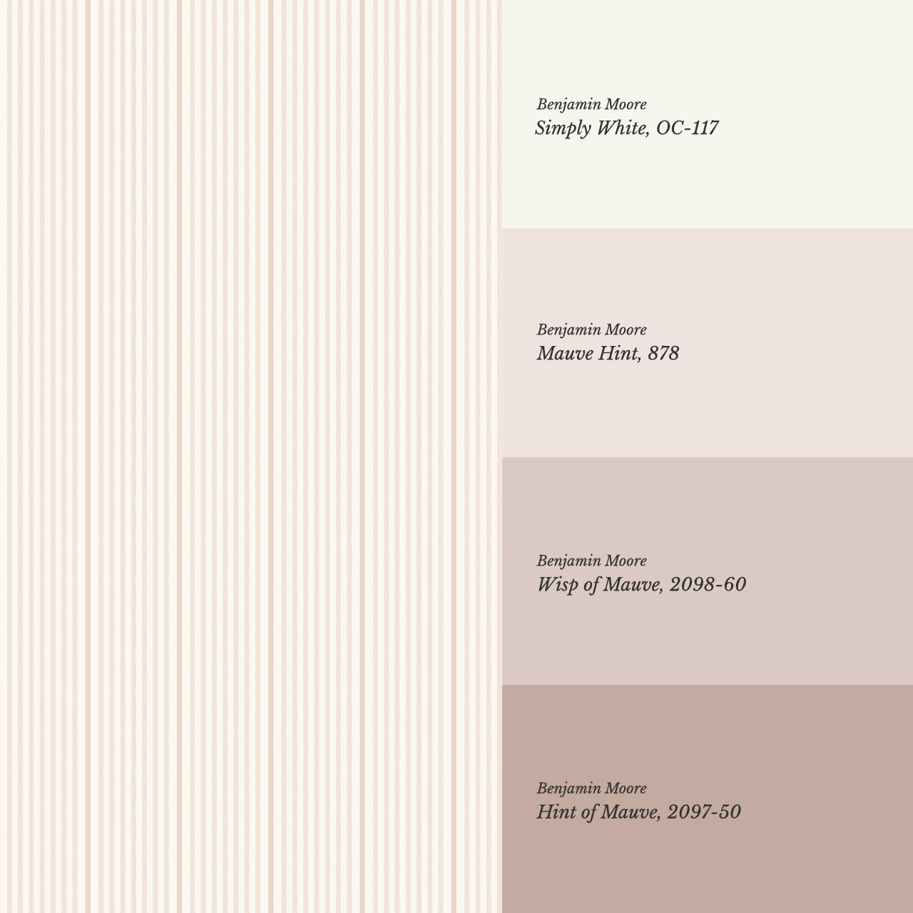 Brooklyn Thin Pin Stripe Light Pink Wallpaper