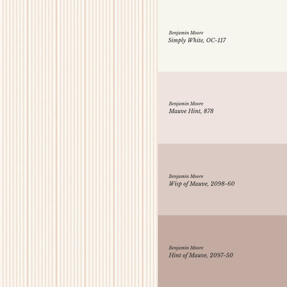 Brooklyn Thin Pin Stripe Light Pink Wallpaper