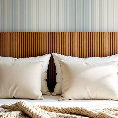 Brooklyn Thin Pin Stripe Blue Wallpaper