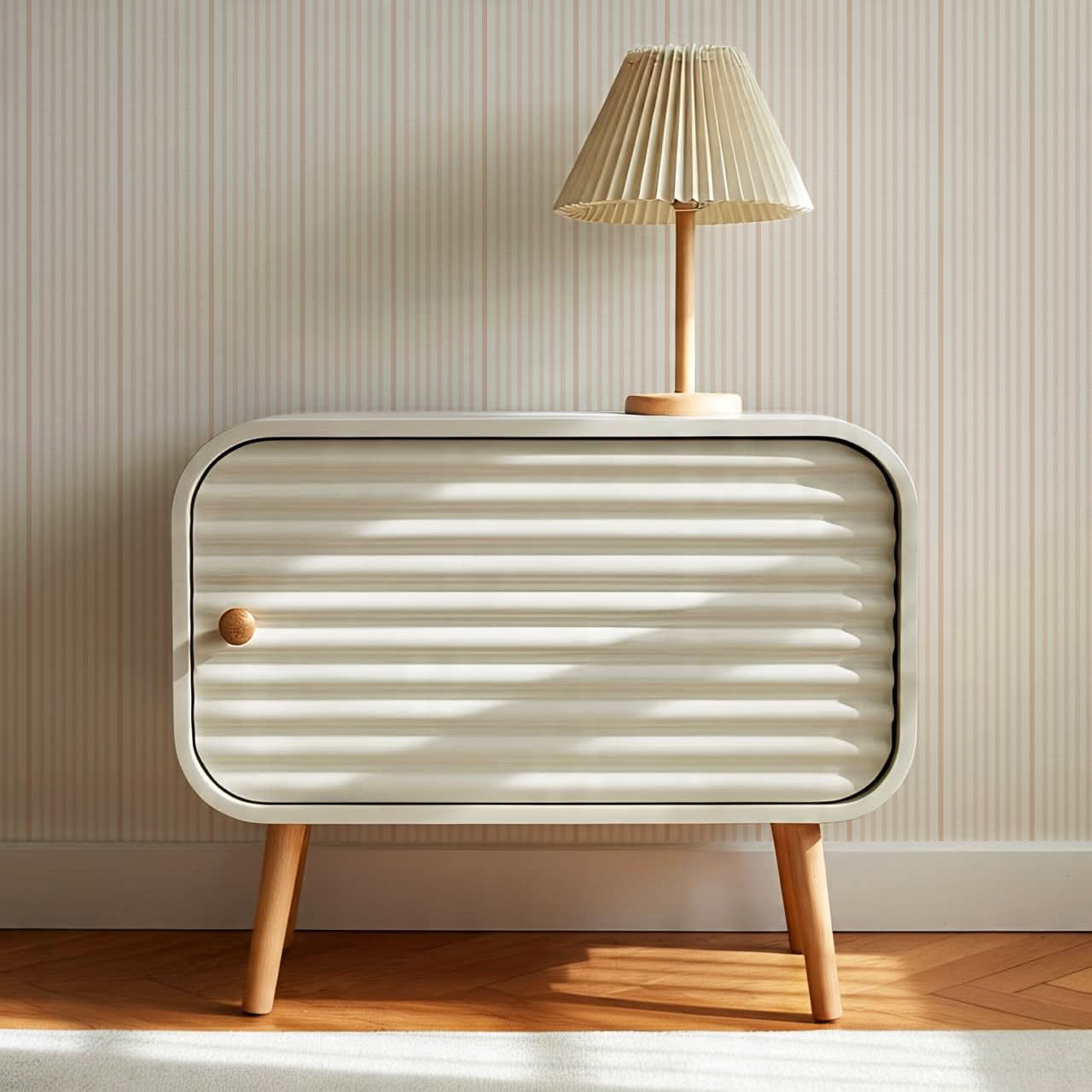 Brooklyn Thin Pin Stripe Light Pink Wallpaper