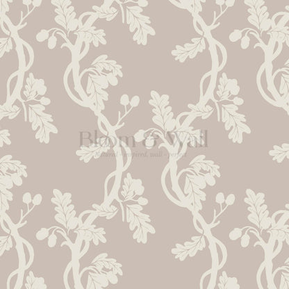 Buria Trailling Acorn Stone Bone Wallpaper