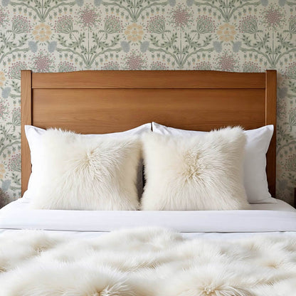 Caitronia Large Wildflowers Ivory Pastel Wallpaper