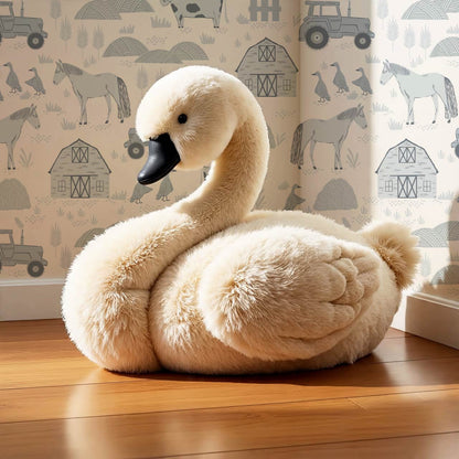 Caleb Farm Life Blue Cream Wallpaper