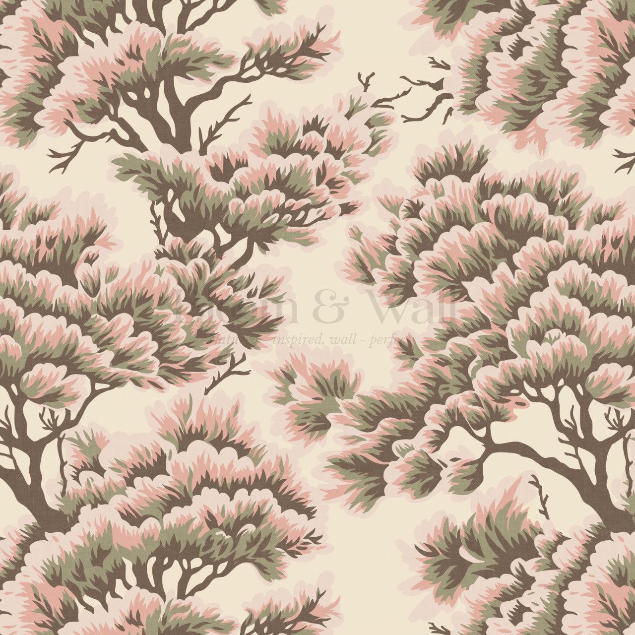 Sutton Umbria Woods Soft Pink Wallpaper