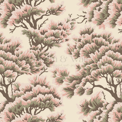 Sutton Umbria Woods Soft Pink Wallpaper