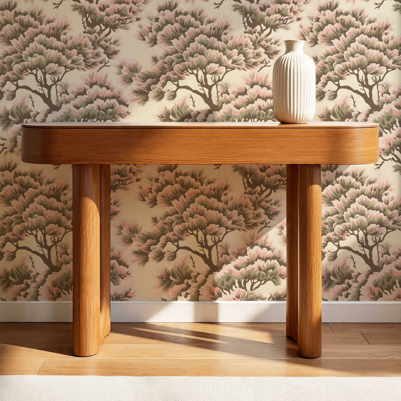 Sutton Umbria Woods Soft Pink Wallpaper
