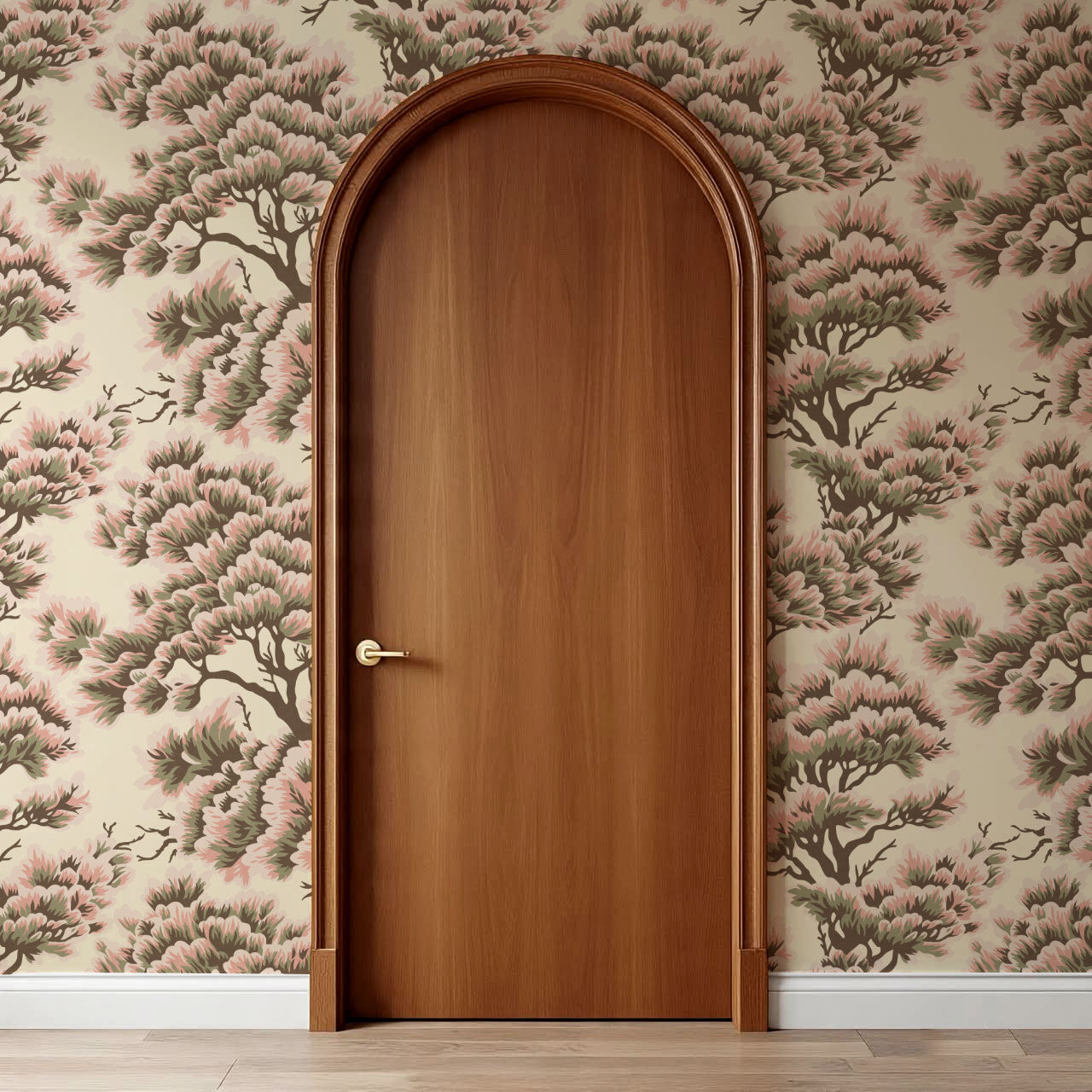 Sutton Umbria Woods Soft Pink Wallpaper