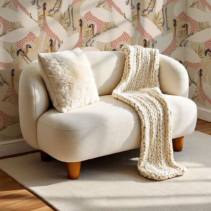 Callie Herons Blush Beige Wallpaper