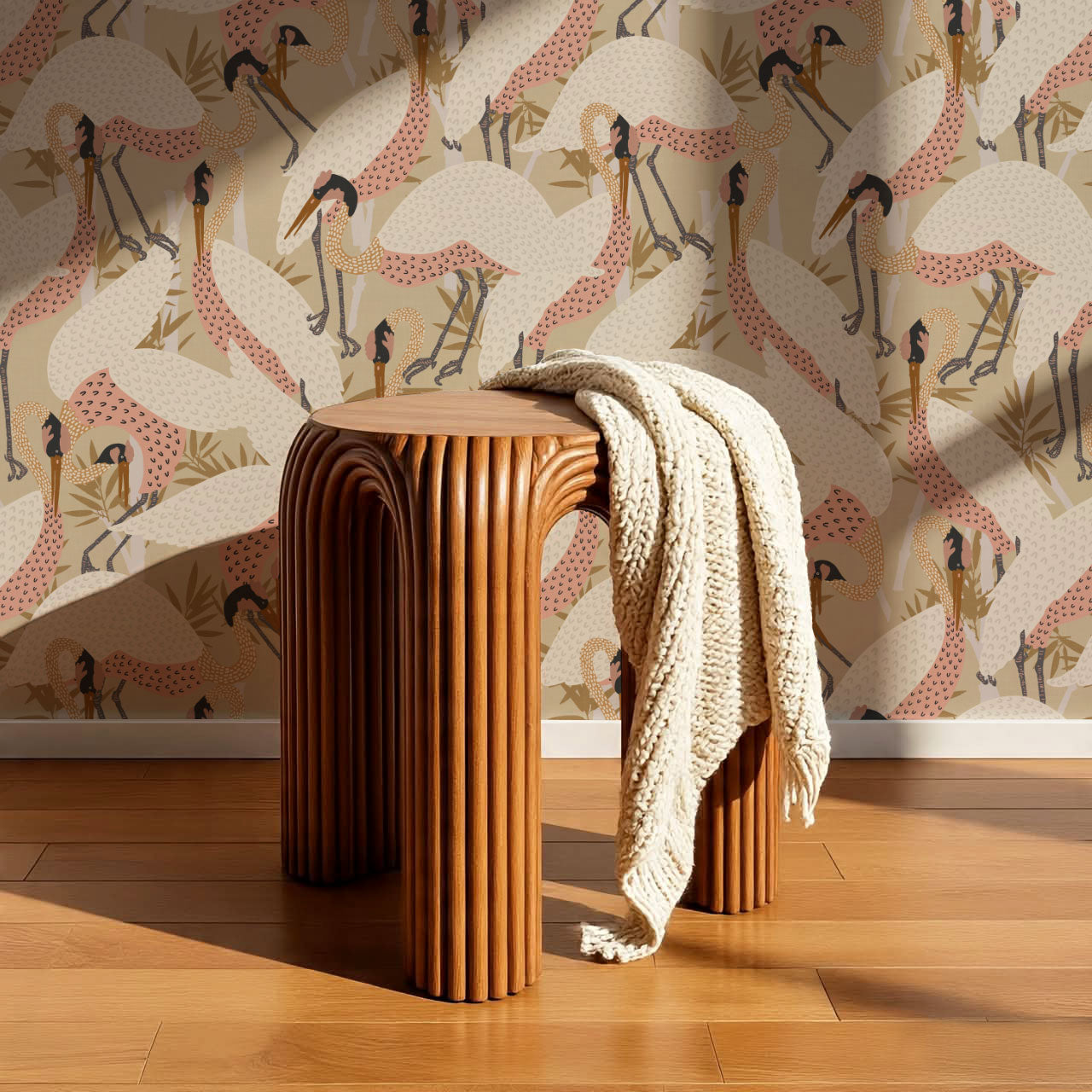 Callie Herons Blush Beige Wallpaper