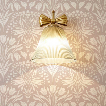 Camilla Tulip and Lily of the Valley Rose Dust Wallpaper
