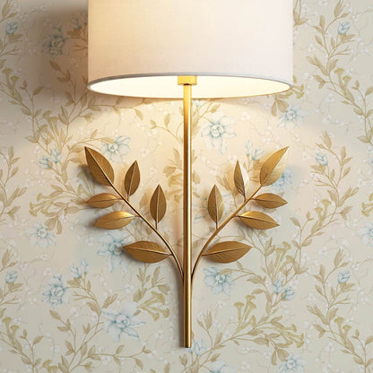 Cari Floral Blue Cream Wallpaper