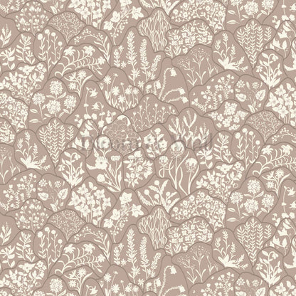 Caroline Layered Wildflowers Sedona Sand Wallpaper