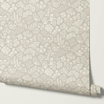 Caroline Layered Wildflowers Clay Wallpaper