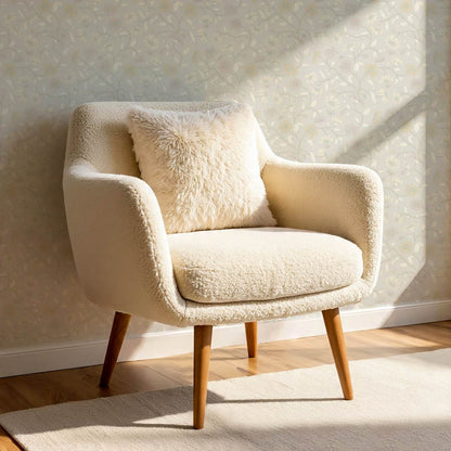 Casiane Daisy Chain Pale Cloud Wallpaper