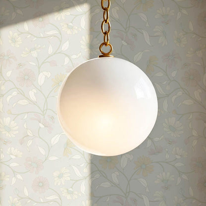 Casiane Daisy Chain Pale Cloud Wallpaper