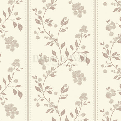 Cataleya Trailing Stripes Rose Dust Wallpaper