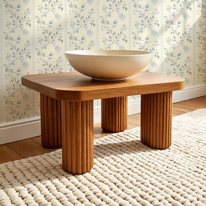 Cataleya Trailing Stripes Butter Blue Wallpaper