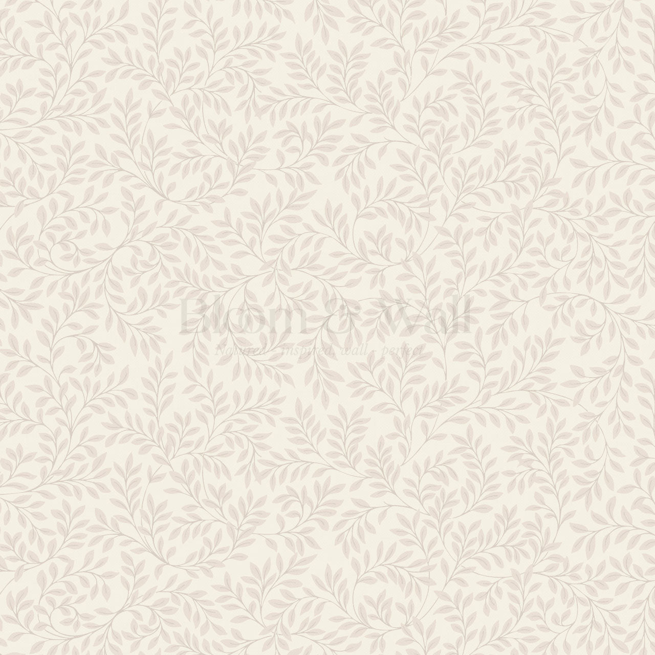 Cecilia Laurel Vines Beige Wallpaper