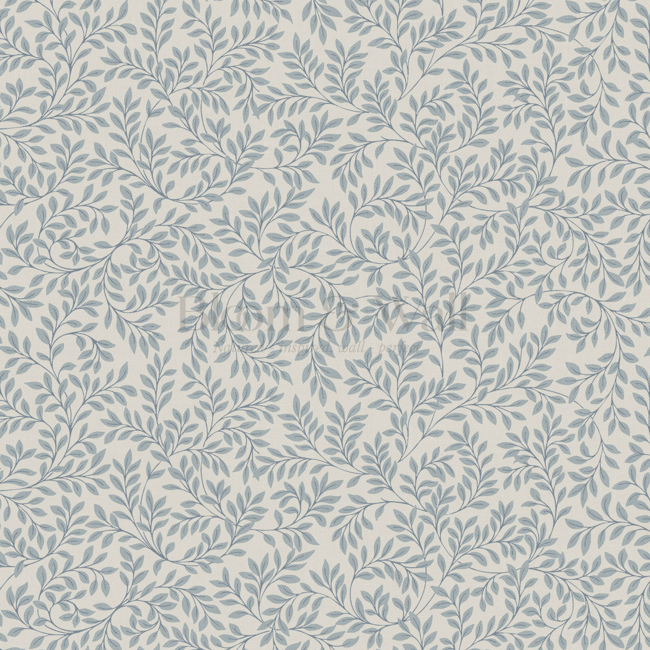 Cecilia Laurel Vines French Blue Wallpaper