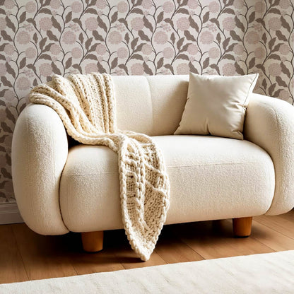Celestina Florals Cocoa Antique Gray Wallpaper