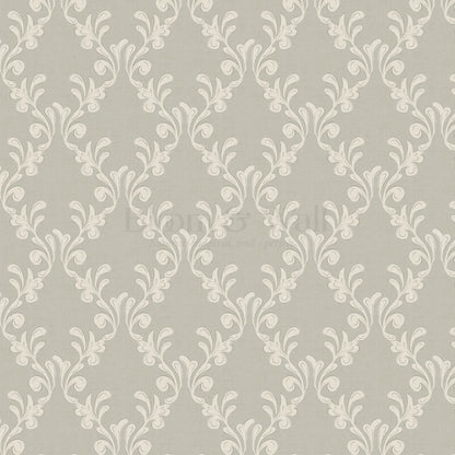 Celine Ogee Vines Powder Gray Wallpaper
