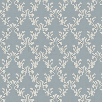 Celine Ogee Vines Misty Blue Wallpaper