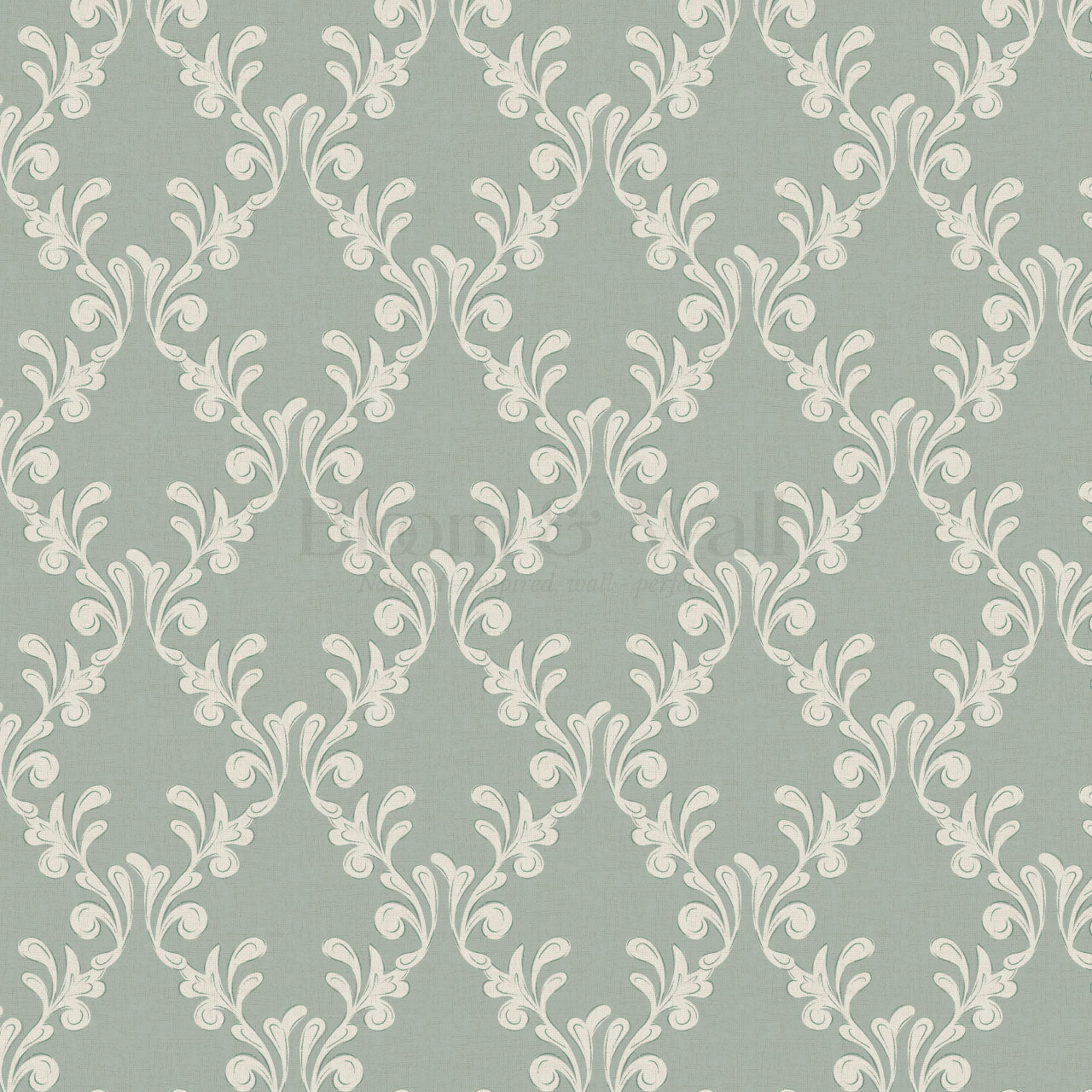Celine Ogee Vines Silver Sage Wallpaper