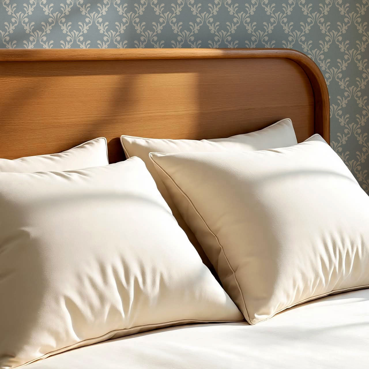 Celine Ogee Vines Misty Blue Wallpaper
