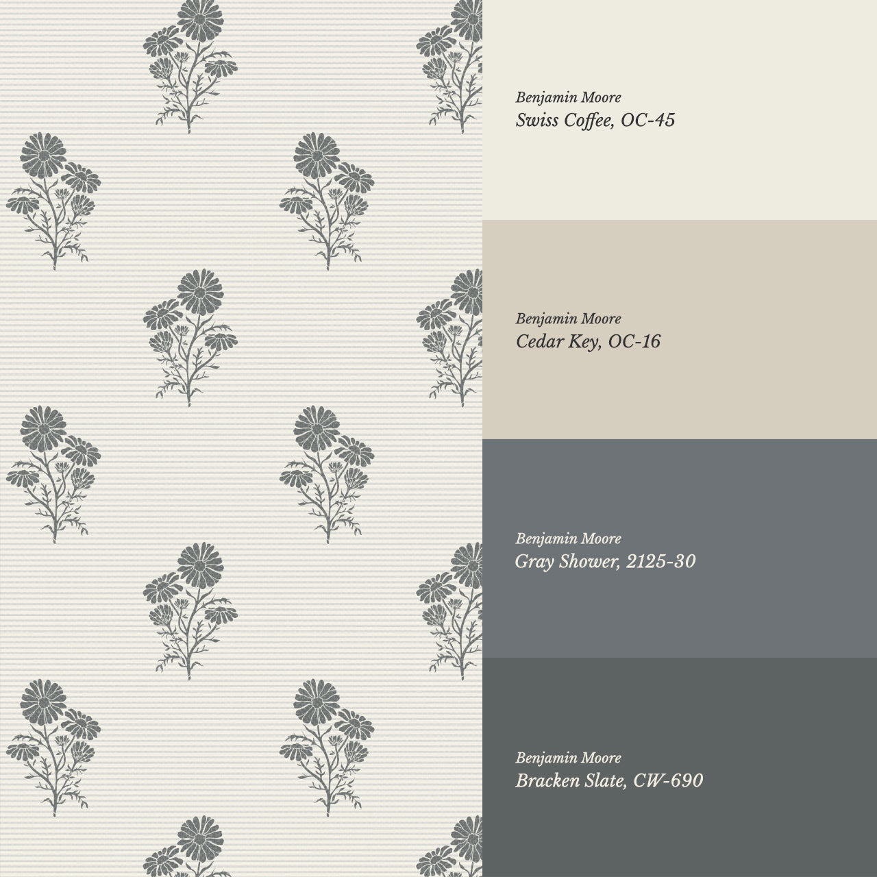 Chamomile Afternoon Tea Slate Wallpaper