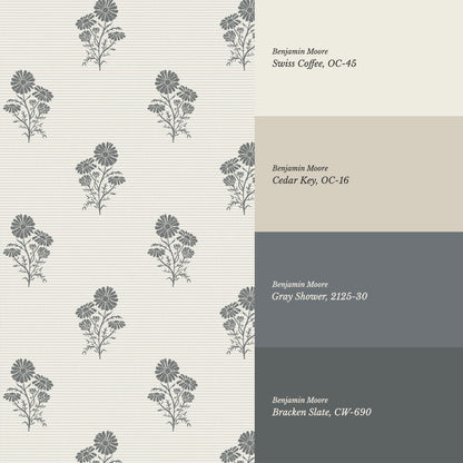 Chamomile Afternoon Tea Slate Wallpaper