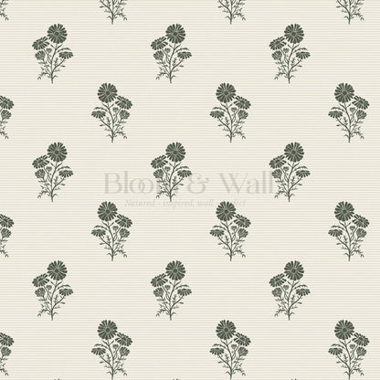 Chamomile Afternoon Tea Sage Wallpaper
