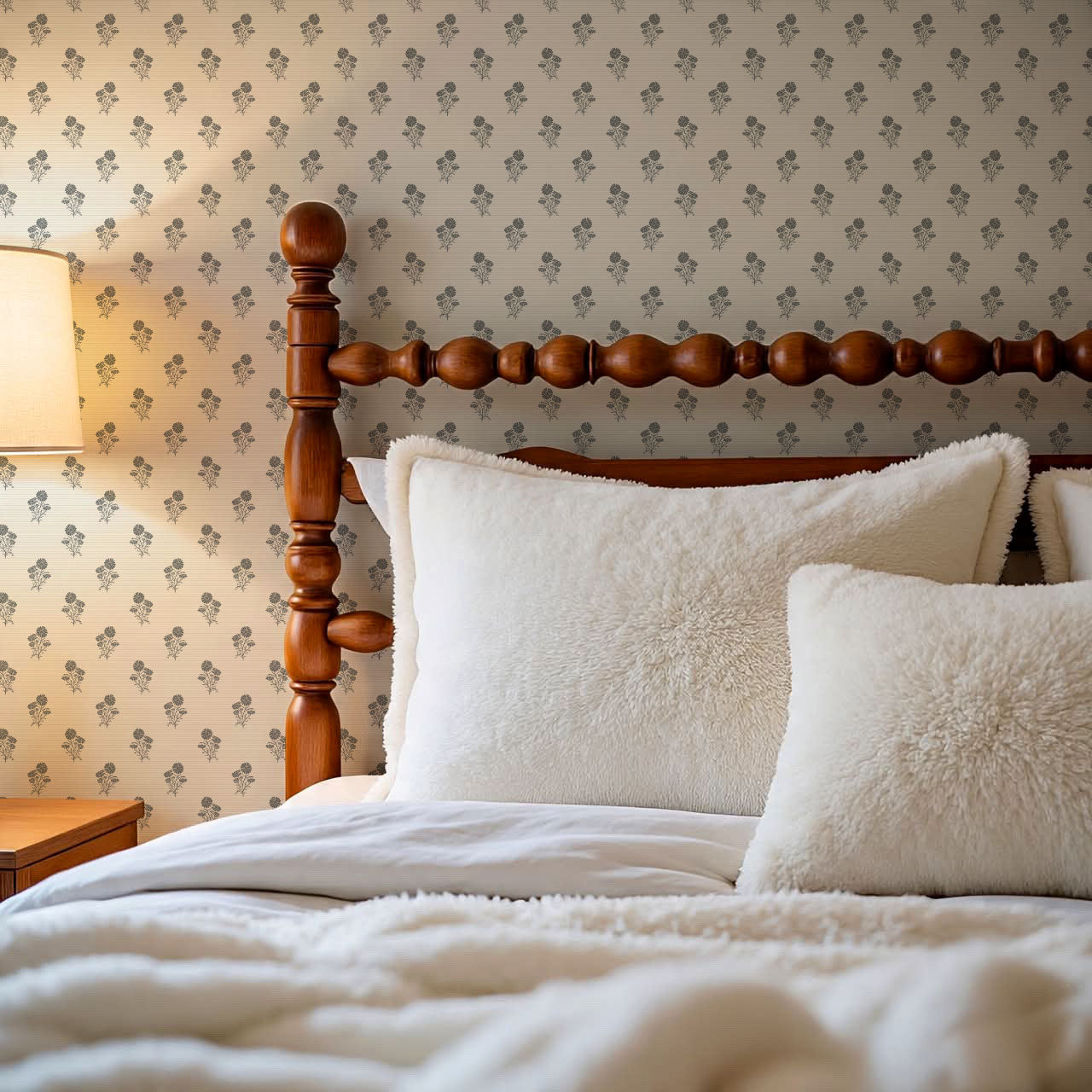 Chamomile Afternoon Tea Slate Wallpaper