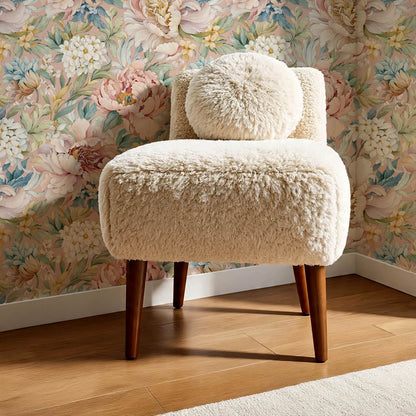 Chandelle Peony Bloom Reverie Coral Wallpaper