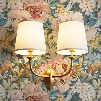 Chandelle Peony Bloom Reverie Slate Teal Wallpaper