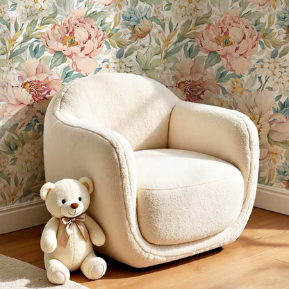 Chandelle Peony Bloom Reverie White Wallpaper