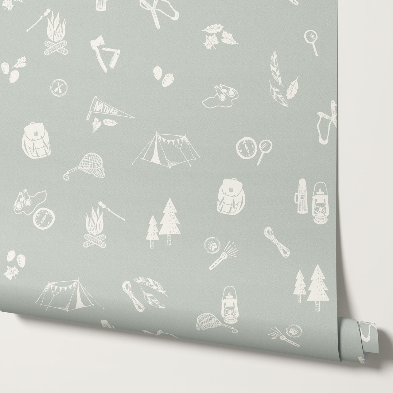 Charlie Camping Trip Sea Salt Wallpaper
