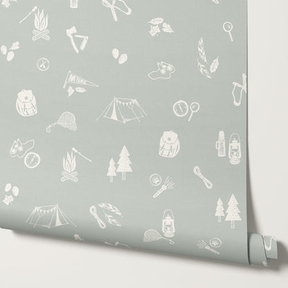 Charlie Camping Trip Sea Salt Wallpaper
