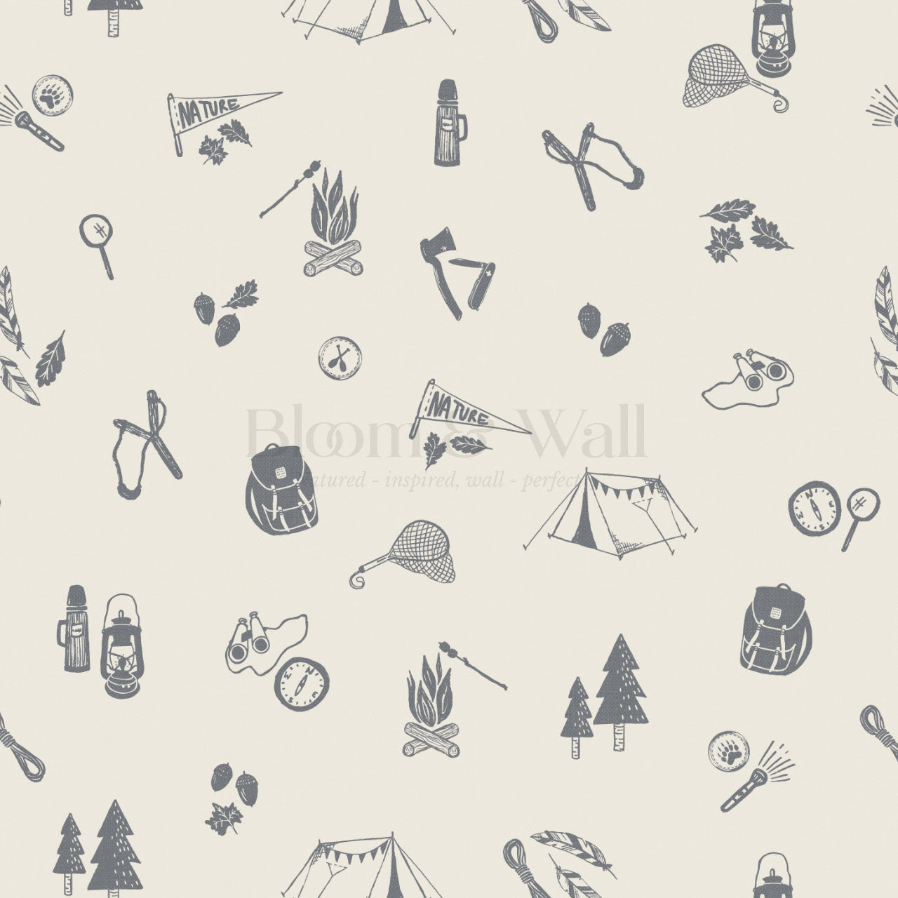 Charlie Camping Trip Slate Wallpaper