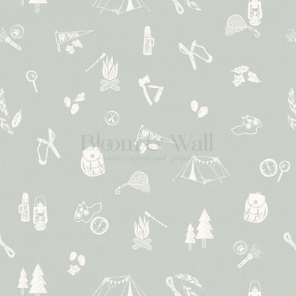 Charlie Camping Trip Sea Salt Wallpaper