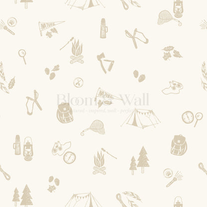 Charlie Camping Trip Oat Wallpaper